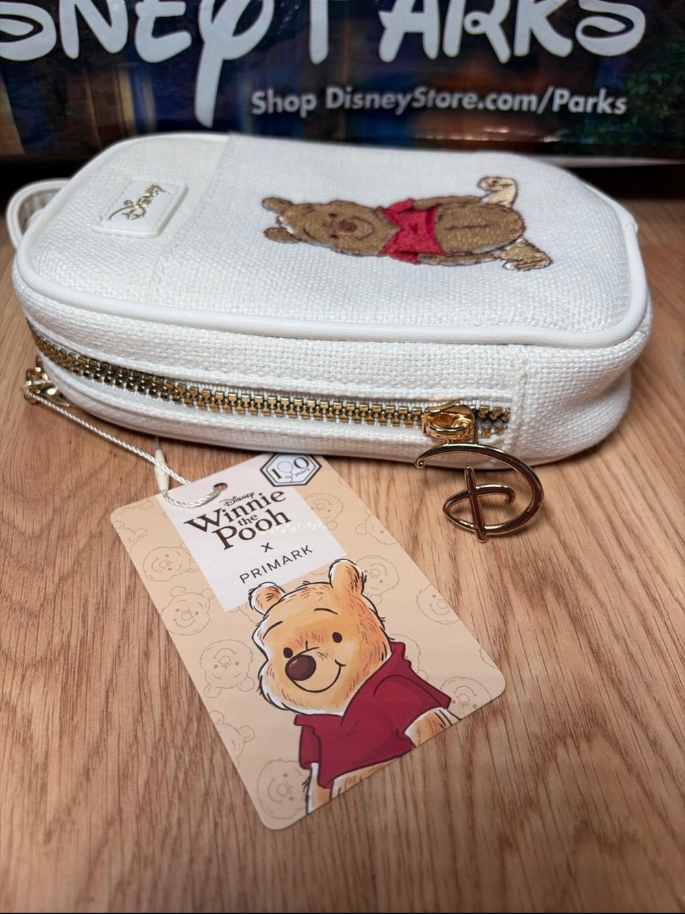Disney Winnie The Pooh Canvas Crossbody Bag Cellphone Holder *Primark*-NEW - Picture 2 of 5